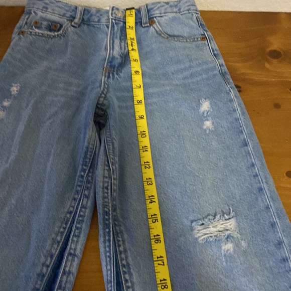 Zara Wide Leg Denim Jeans Size 9 - Picture 13 of 15